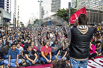 Protesters Editorial Stock Photo